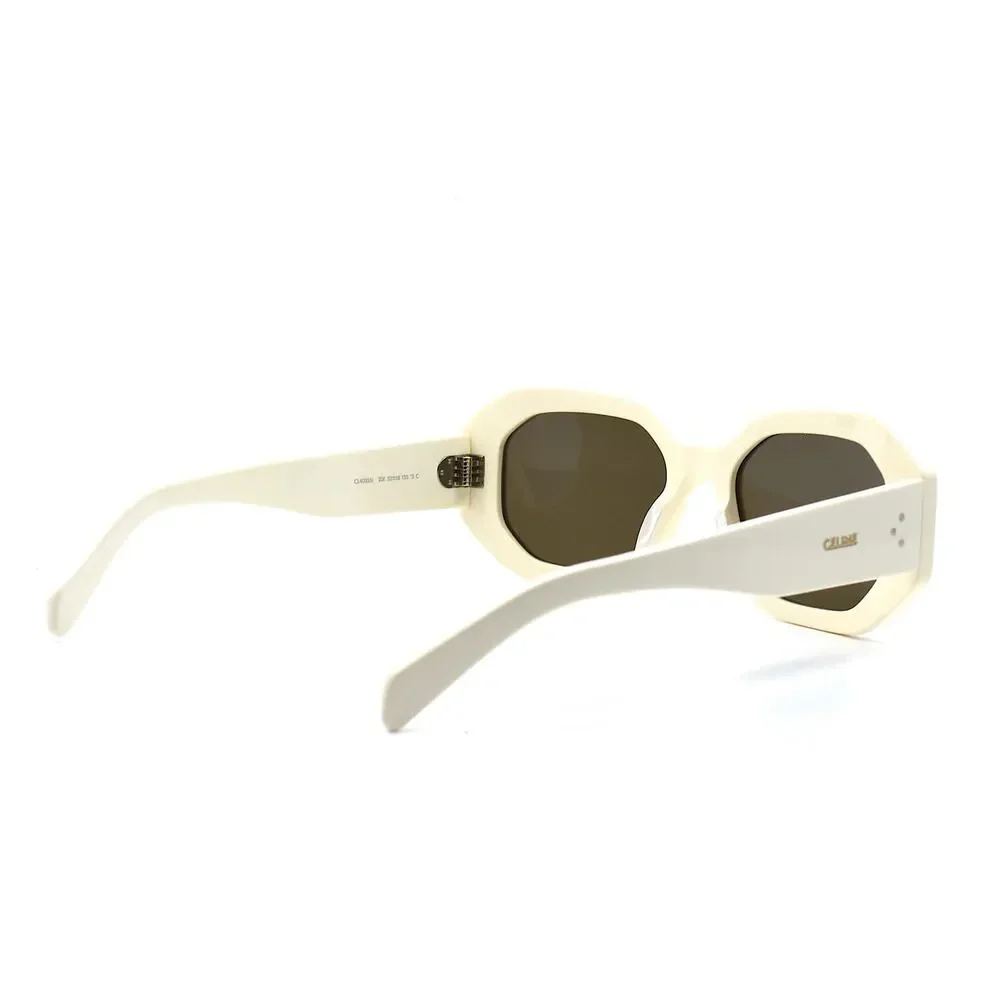 NEW CELINE CL40255I 25E IVORY BROWN AUTHENTIC SUNGLASSES - Picture 9 of 12